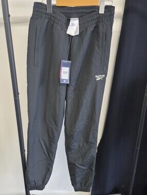 Reebok Men's Black Jogger Sweatpants with Elastic Waist